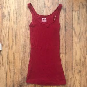 Red Mossimo Long & Lean Tank